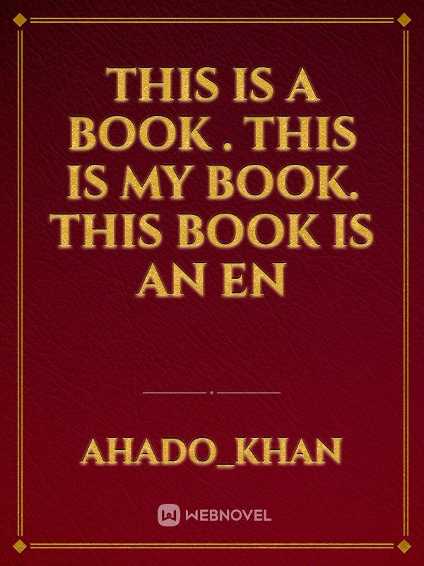 This is a book . This is my book. This book is an En