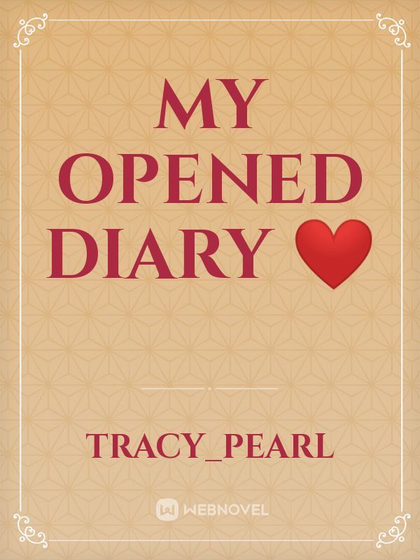 my opened diary ❤️