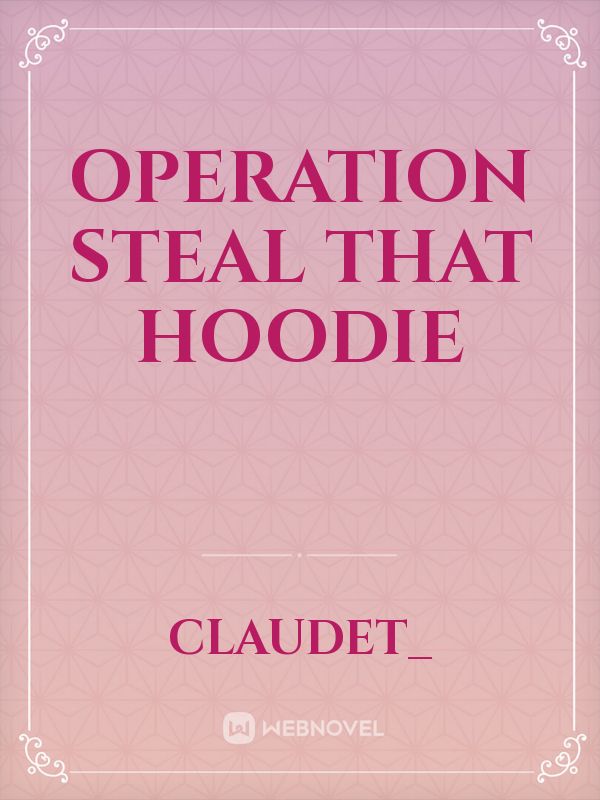 Operation steal that hoodie Book