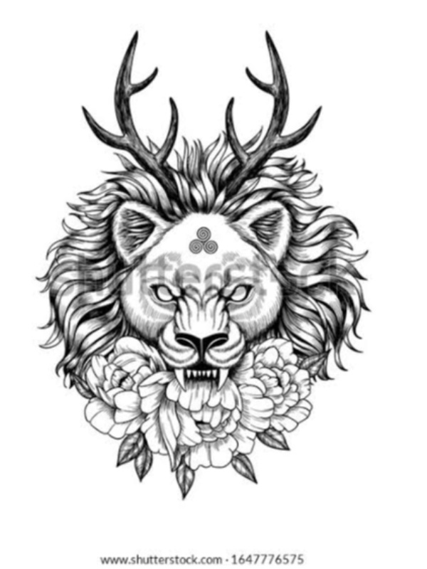 GOT lion with antlers