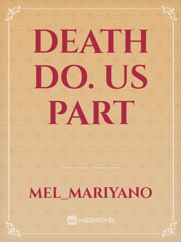 Death do. Us part Book