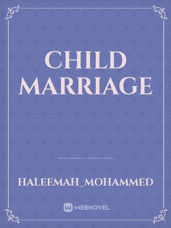 CHILD MARRIAGE Book