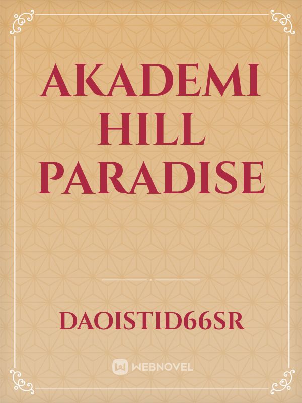 Akademi Hill Paradise Book
