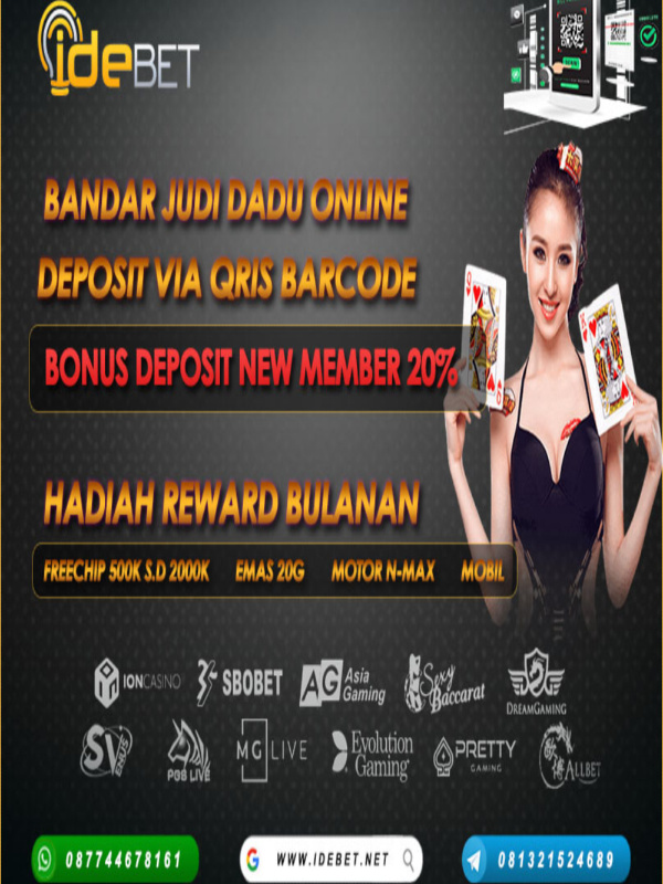 IDEBET | Bandar Judi Dadu Online Deposit Qris Barcode