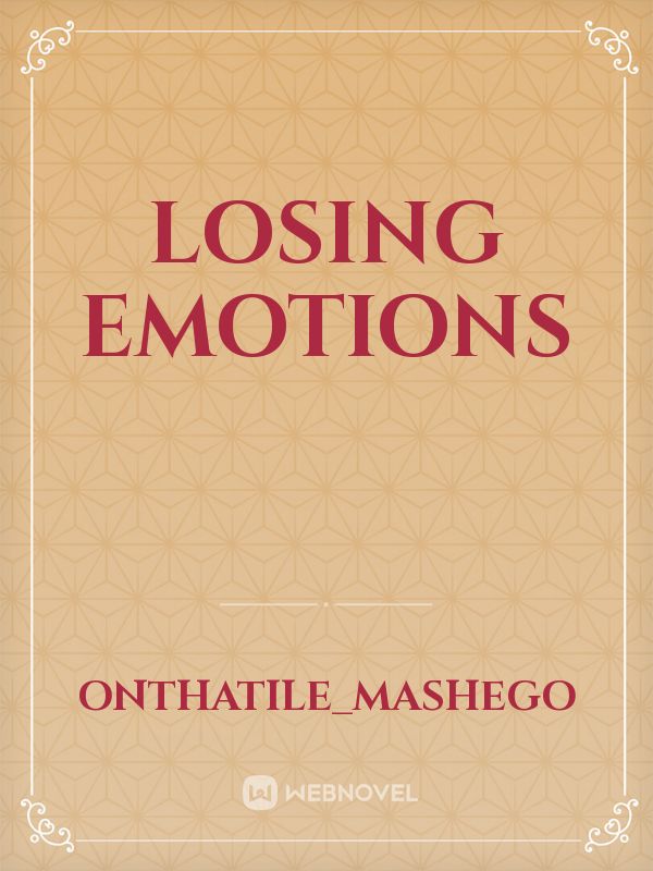 Losing emotions Book