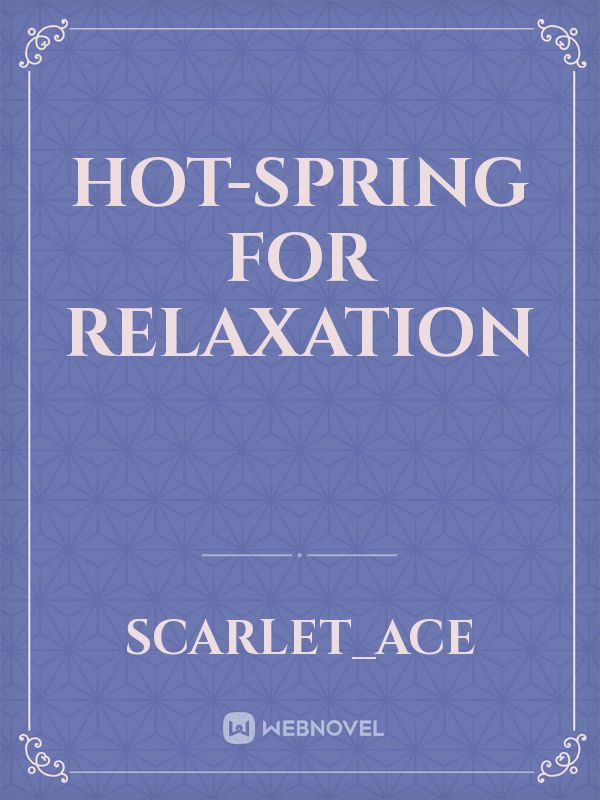 Hot-Spring for Relaxation Book