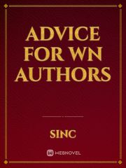 Advice for WN Authors Book