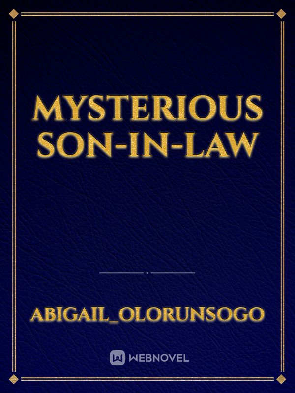 mysterious son-in-law Book