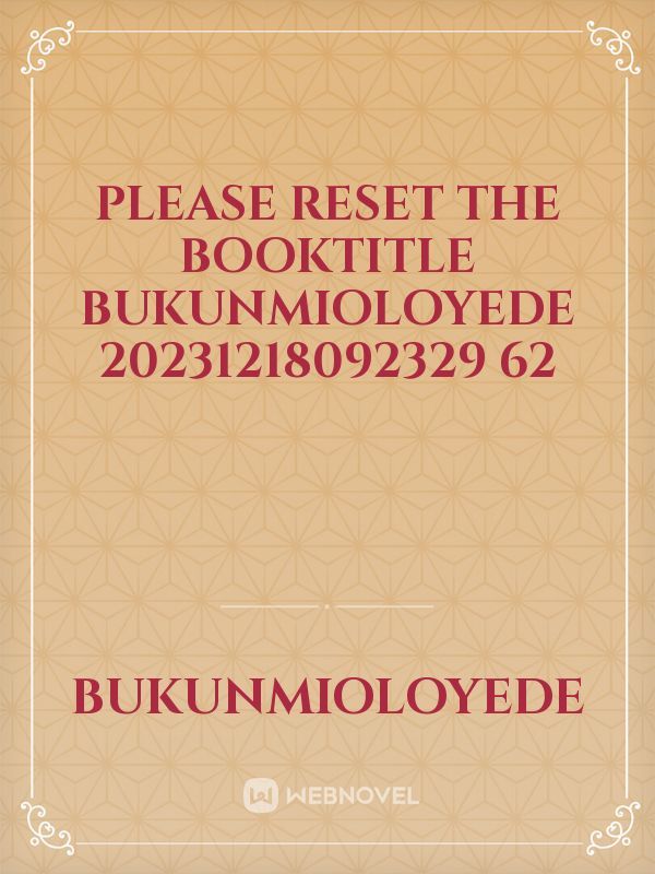 please reset the booktitle BukunmiOloyede 20231218092329 62