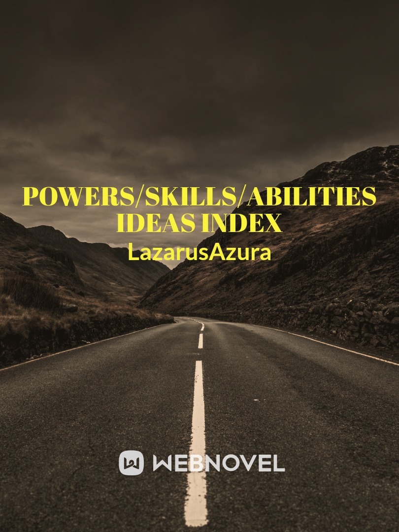 powers/skills/abilities ideas index Book