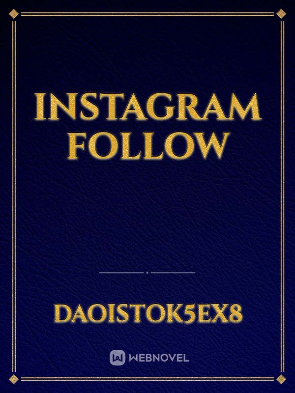 Instagram follow Book