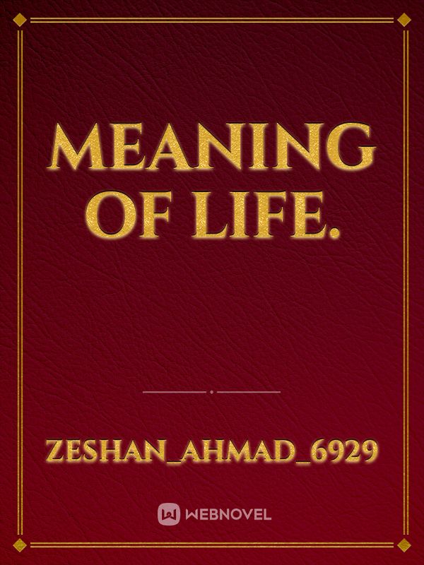 Meaning of life. Book