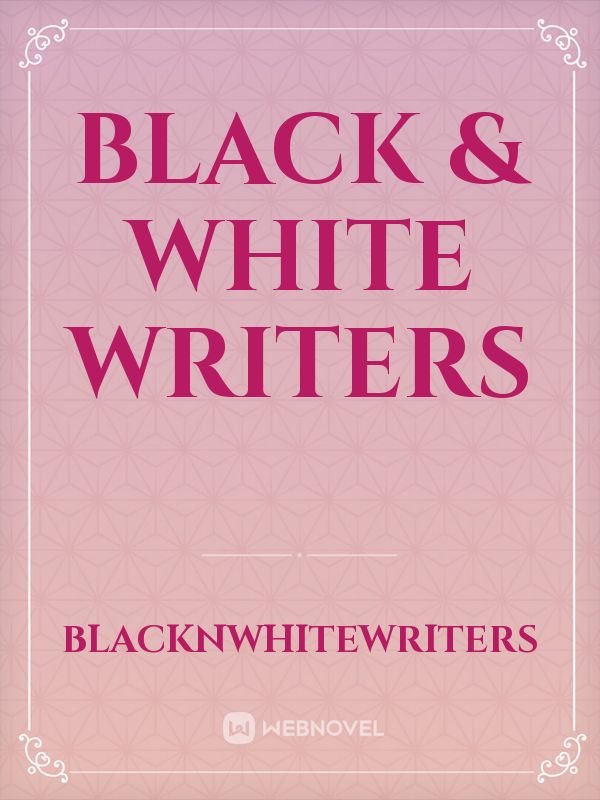 Black & White Writers Book