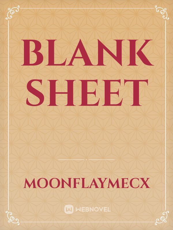 Blank sheet
