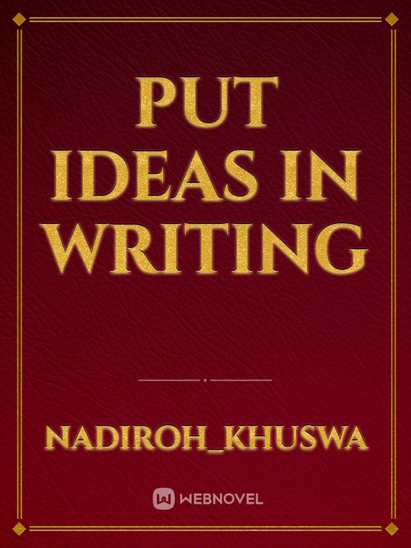 put ideas in writing Book