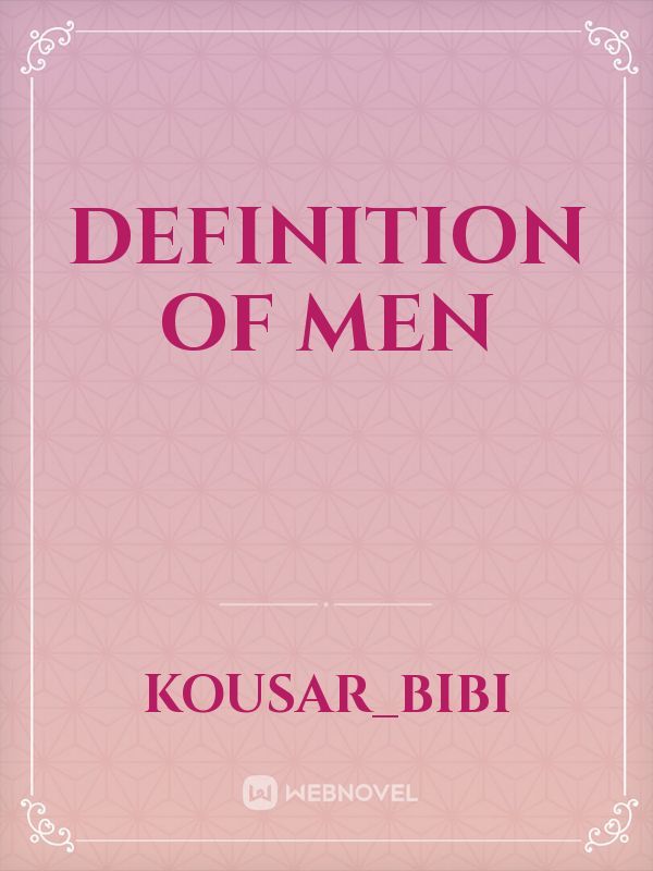 definition of men