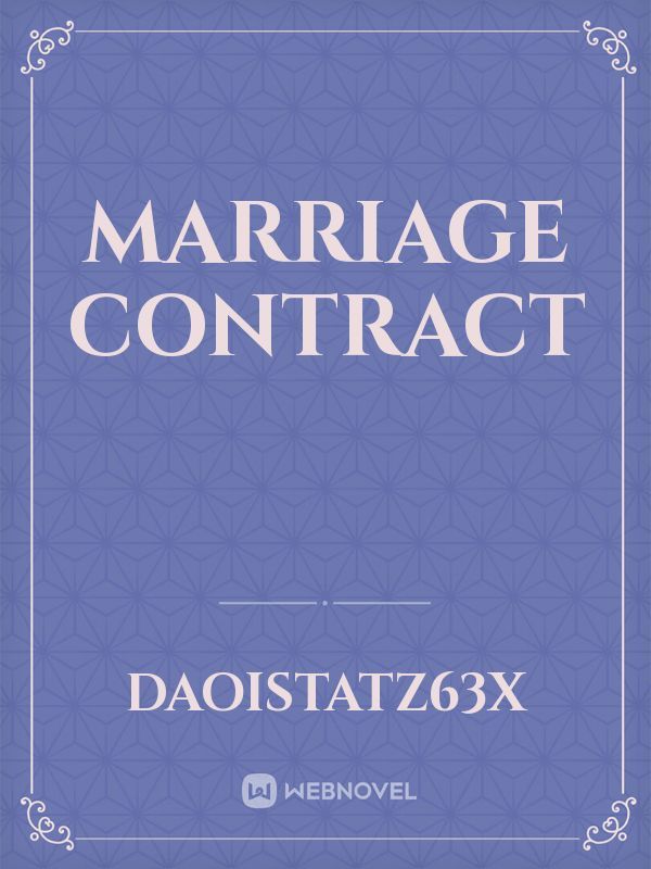 marriage contract Book