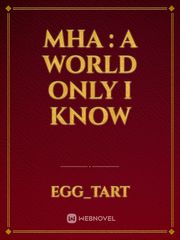 MHA : A World Only I Know Book