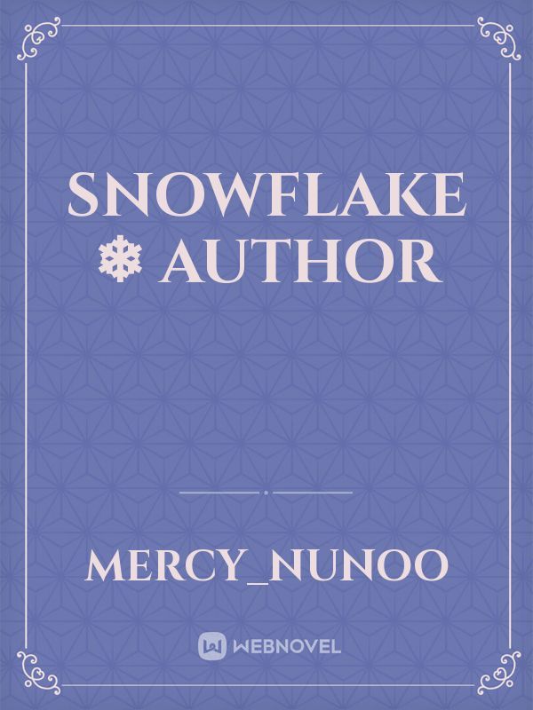 Snowflake ❄ Author