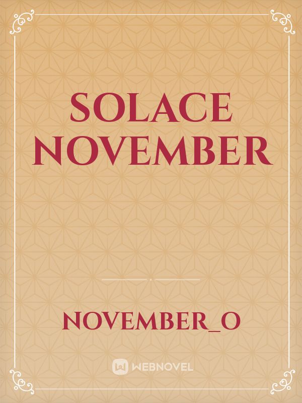 Solace November Book