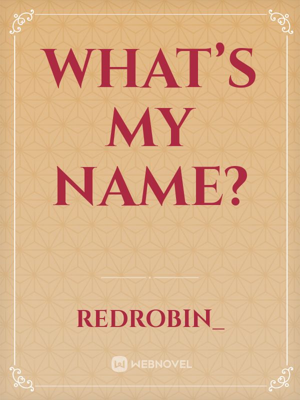 What’s my name? Book