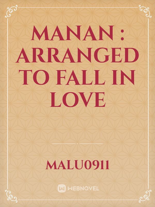 Manan : Arranged to Fall in Love Book