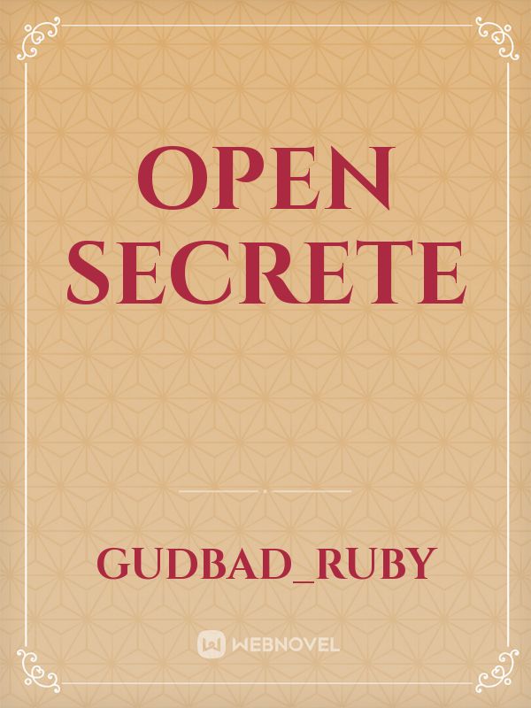 OPEN SECRETE Book