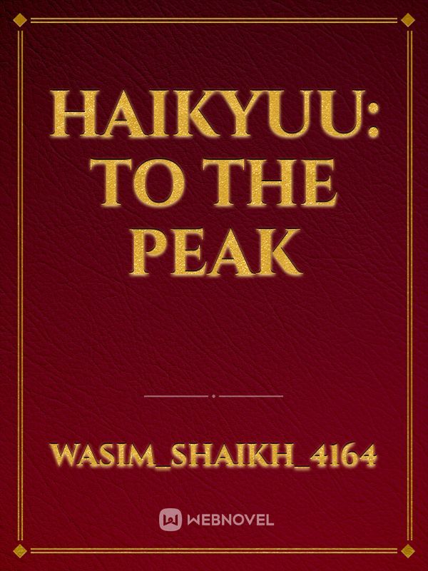Haikyuu: To the peak