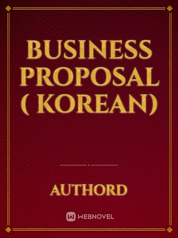 BUSINESS PROPOSAL ( Korean) Book