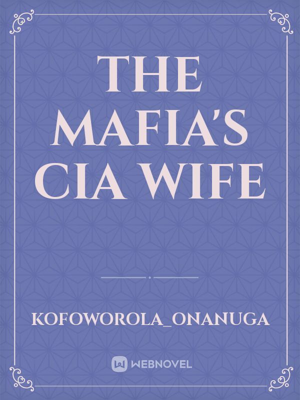The Mafia's CIA wife Book