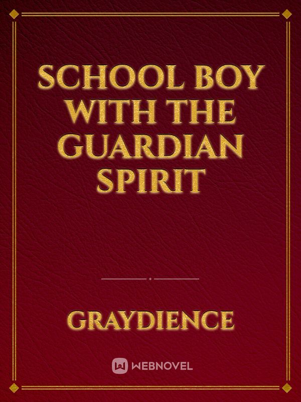 School boy with the guardian spirit