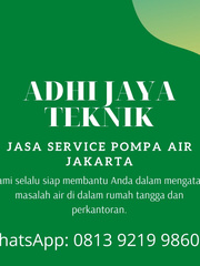 WA 081392199860 Servis Pompa Air Jakarta Pusat Terpercaya Book