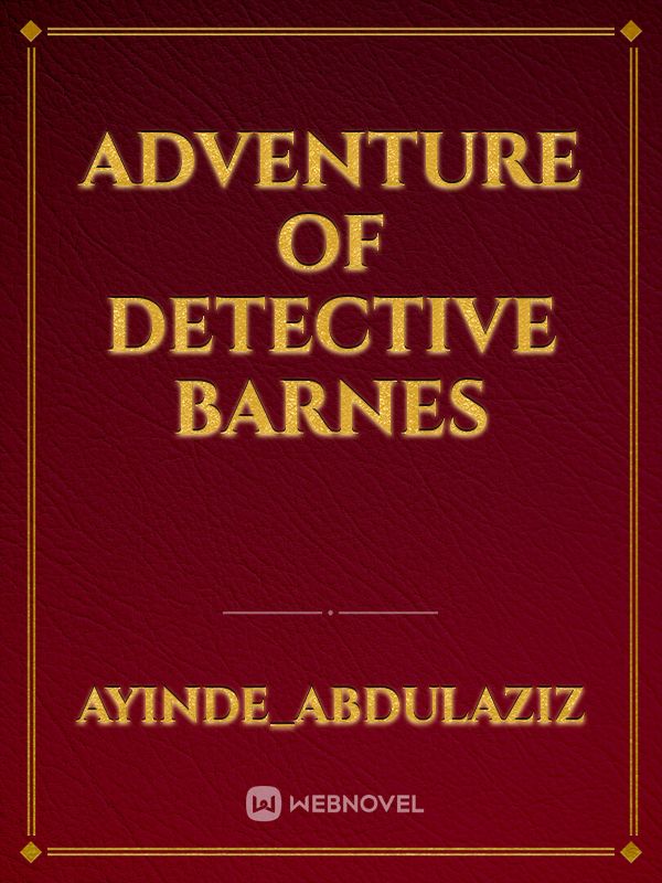 Adventure Of Detective Barnes Book