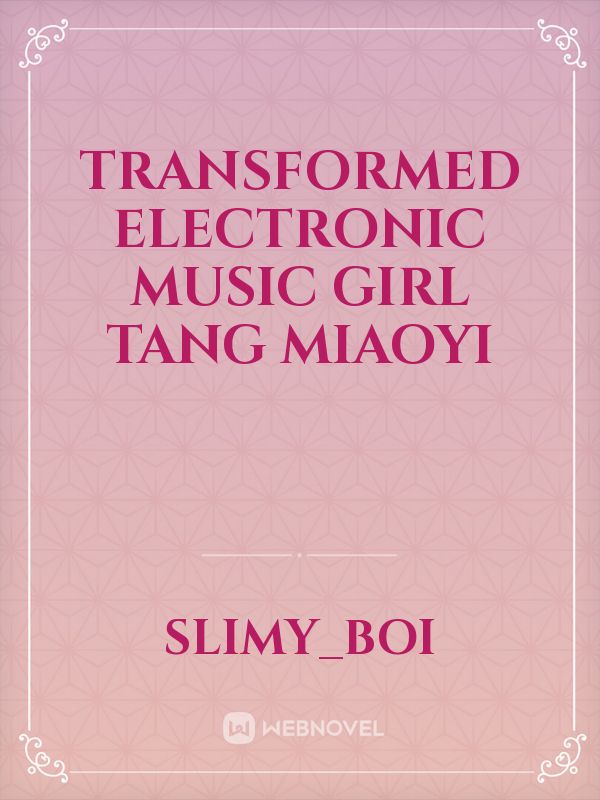 Transformed electronic music girl Tang Miaoyi Book