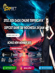 IDEBET : Judi Dadu Online Bank SBI Indonesia Book