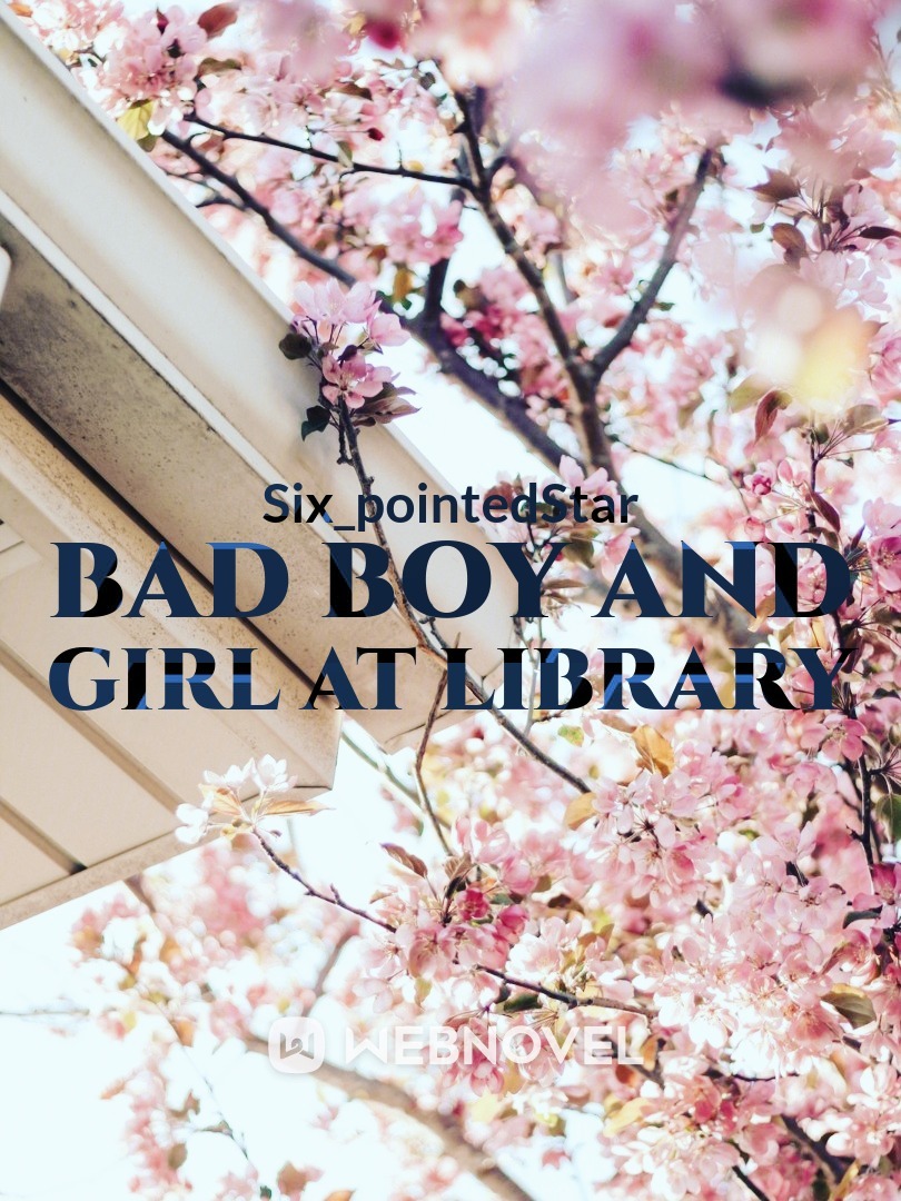 Bad boy and girl at library