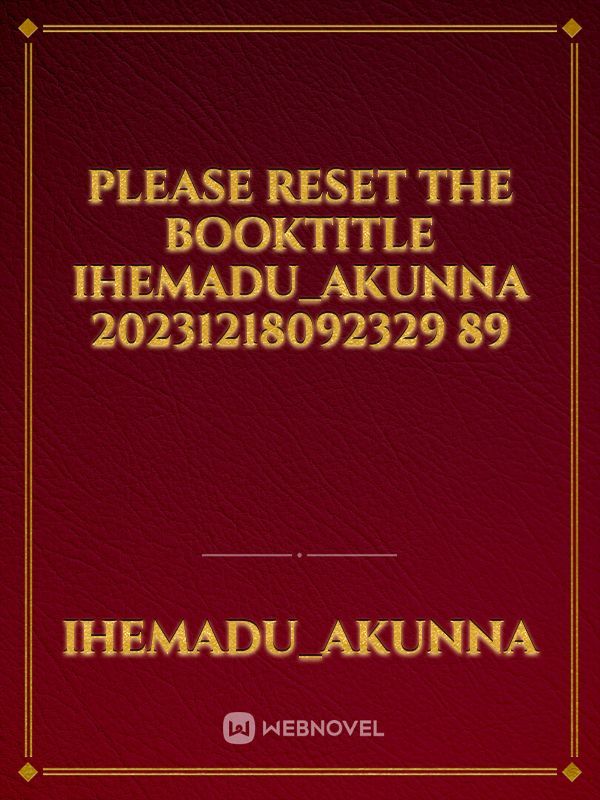 please reset the booktitle IHEMADU_Akunna 20231218092329 89