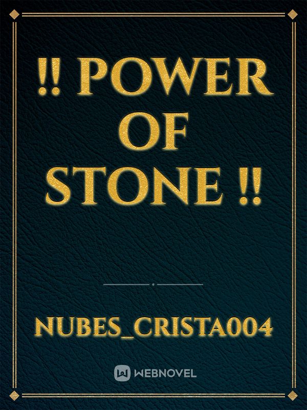 !! Power of stone !! Book