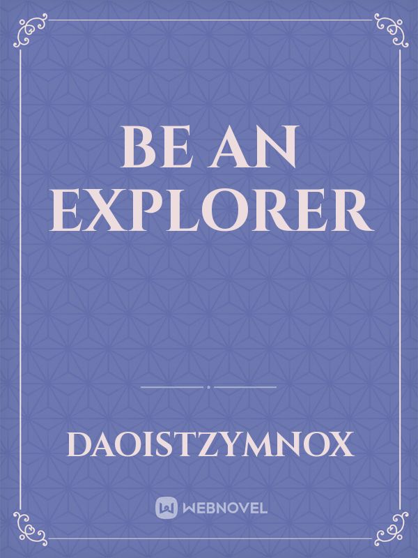 Be an explorer Book