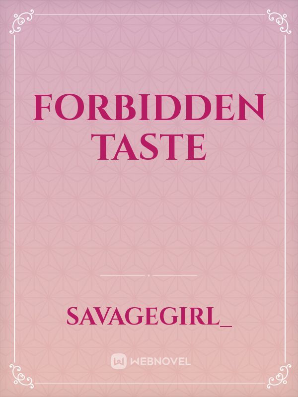 Forbidden Taste Book