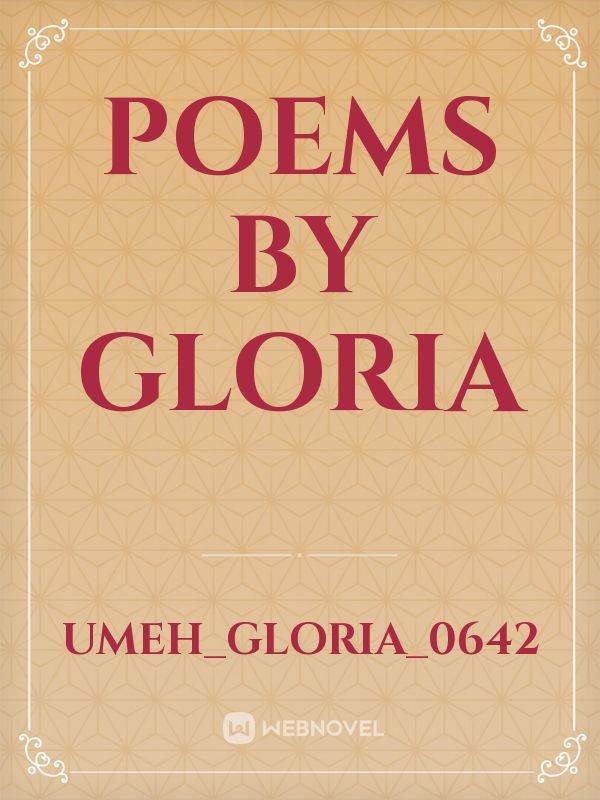 Poems By Gloria Book