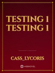 Testing 1 testing 1 Book