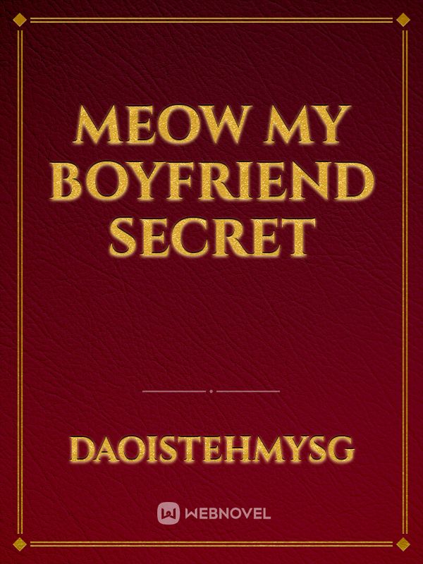 Meow My Boyfriend Secret Book