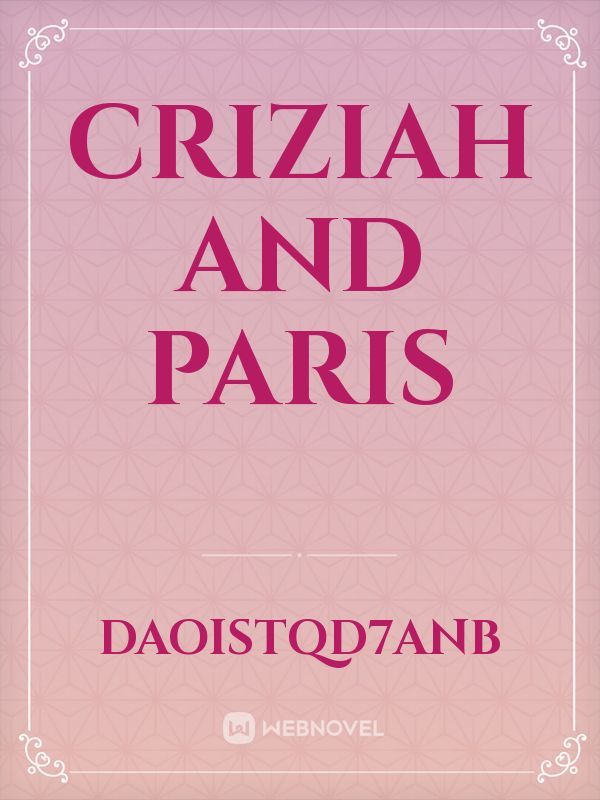 Criziah and Paris Book