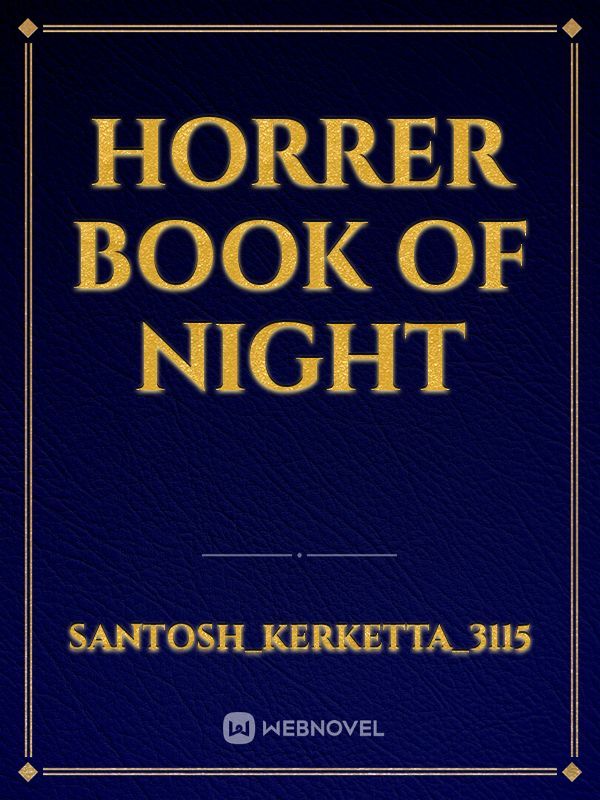 horrer book
of night Book