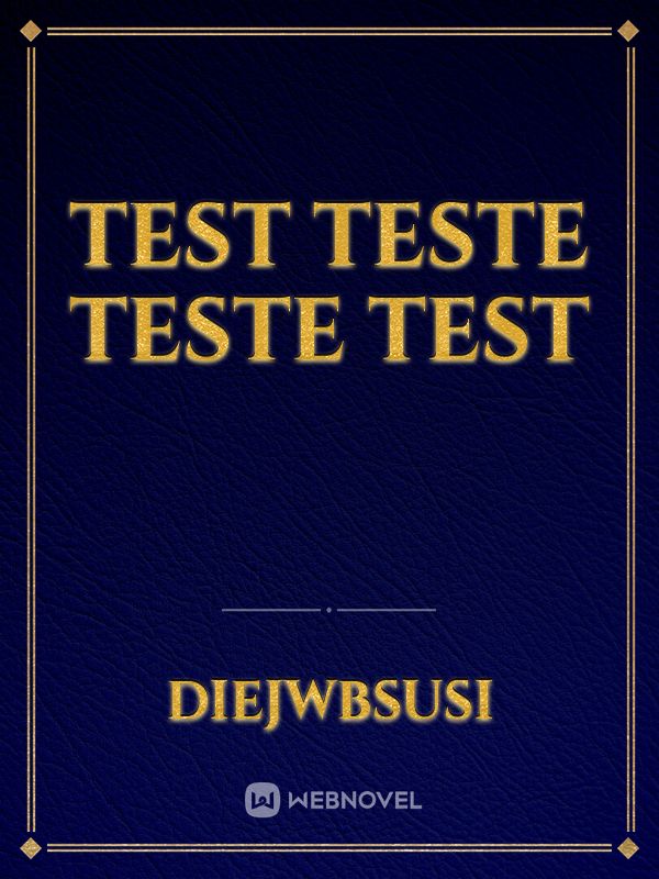 test teste teste test Book