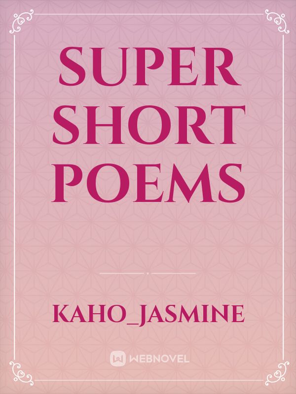 Super Short Poems Book