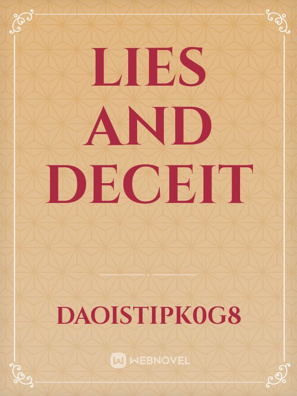Lies and deceit Book
