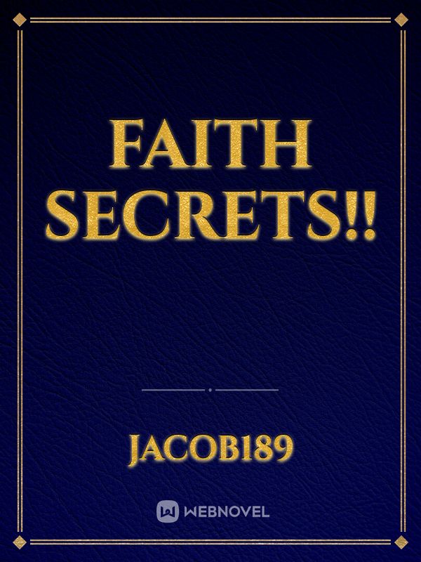 Faith secrets!! Book