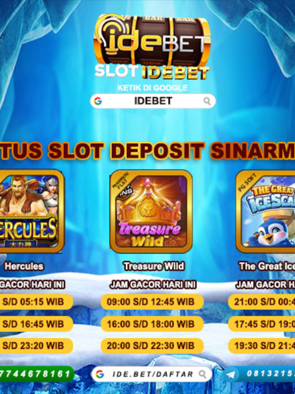 IDEBET | Situs Slot Deposit Bank Sinarmas Tanpa Potongan Book